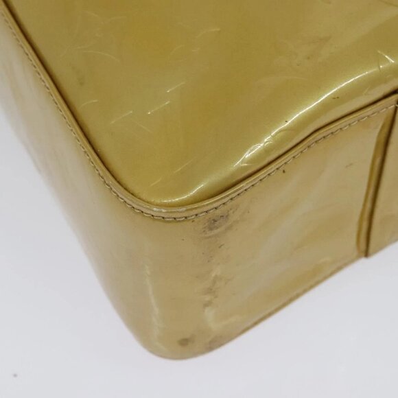 LOUIS VUITTON Monogram Vernis Columbus Tote Bag Beige M91023 LV Auth hk2890 - Picture 13 of 16
